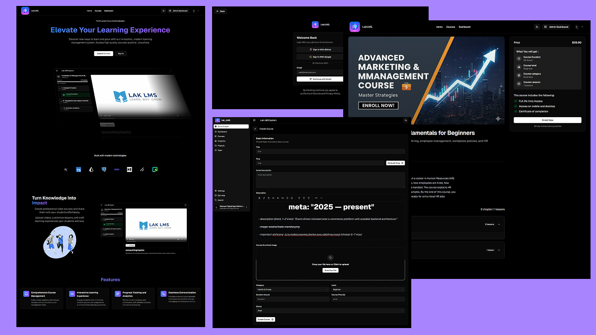 Lak LMS - Learning Management System